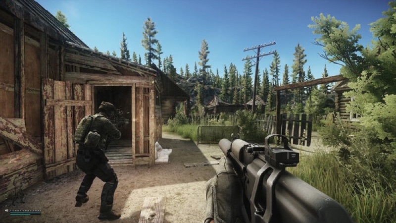 A gameplay scene from Escape from Tarkov.