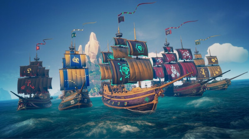 A gameplay scene from Sea of Thieves.